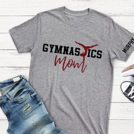 Gymnastics Mom Glitter T-Shirt | Imaginary Ink