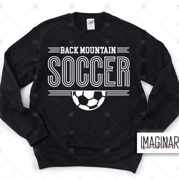 Back Mountain Soccer - Simple Logo - Choose Color - Crewneck