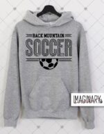 Back Mountain Soccer - Simple Logo - Choose Color - Hoodie - Image 3