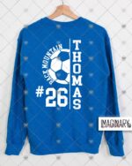 Back Mountain Soccer - Personalized Logo - Choose Color - Crewneck - Image 3