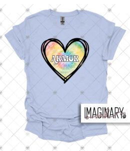 Armor - Heart Logo - Light Blue T-Shirt