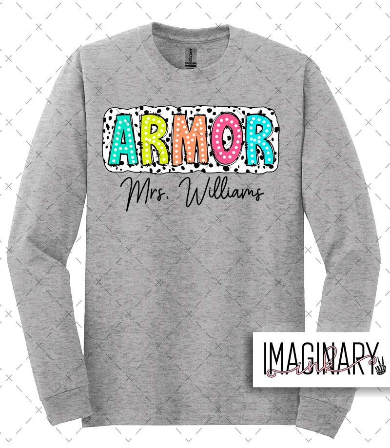 armor name long sleeve sport grey Armor - Name - Sport Grey Long Sleeve - Image 1