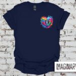 Dallas Mountaineers - Autism Heart Logo T-Shirt - Navy