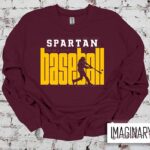 Spartan Baseball Player Crewneck Sweatshirt