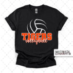 Tunkhannock Tigers Volleyball - Black T-Shirt