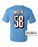 Back Mountain All Stars - Carolina Blue - Dri-fit T-Shirt - Image 2