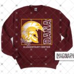 WVW Dana Street - Boxed Logo - Maroon Crewneck