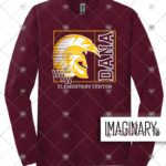 WVW Dana Street - Boxed Logo - Maroon Long Sleeve