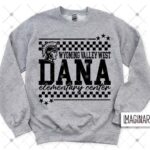WVW Dana Street - Checkered Logo - Sport Grey Crewneck