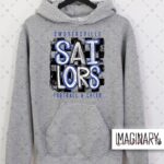 Swoyersville Sailors - Checkered Design - Sport Grey Hoodie