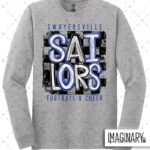 Swoyersville Sailors - Checkered Design - Sport Grey Long Sleeve