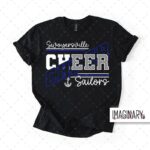 Swoyersville Sailors Cheerleading - Crossed Words - T-Shirt