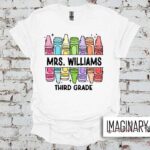 WVW State Street - Custom Crayons - T-Shirt (Choose Name and Grade)