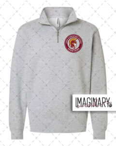 WVW Dana Street - Logo - Heather Grey Quarter Zip