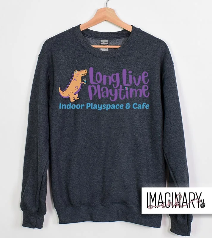 LLPT Logo - Dark Heather - Crewneck - Image 1