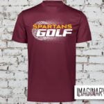 Spartans Golf - Dotted Design - Dri-Fit T-Shirt