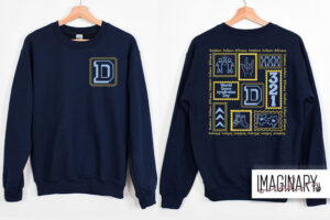 Dallas Mountaineers – Down Syndrome Day Crewneck (Front and Back) – Navy