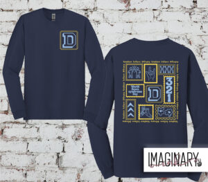 Dallas Mountaineers – Down Syndrome Day Long Sleeve (Front and Back) – Navy