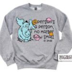 WVW Dana Street - Dr. Seuss Day Grey Crewneck