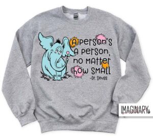 WVW Dana Street - Dr. Seuss Day Grey Crewneck
