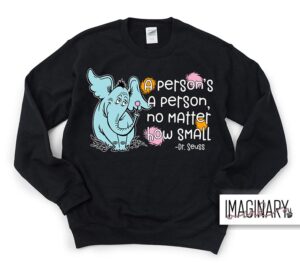 WVW Dana Street - Dr. Seuss Day Black Crewneck