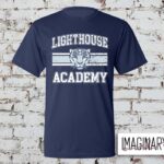 Lighthouse Dri-Fit T-Shirt - Varsity Design - Navy