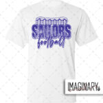 Swoyersville Sailors Football - Footbal Laces - White Dri-fit T-shirt