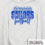 Swoyersville Sailors Football – Football Laces - White Hoodie