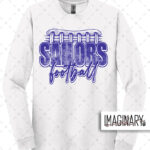 Swoyersville Sailors Football - Football Laces - White Long Sleeve