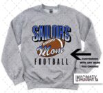 Swoyersville Sailors Football - FB Name - Sport Grey Crewneck