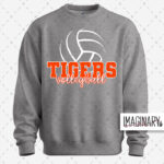 Tunkhannock Tigers Volleyball – Graphite Grey Crewneck