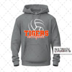 Tunkhannock Tigers Volleyball – Graphite Grey Hoodie