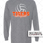Tunkhannock Tigers Volleyball – Graphite Grey Long Sleeve