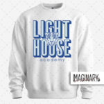 Lighthouse - Words - White Crewneck