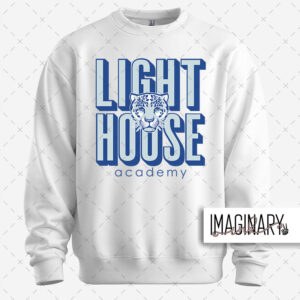 Lighthouse - Words - White Crewneck