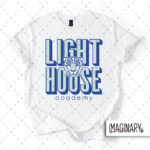 Lighthouse - Words - White T-Shirt