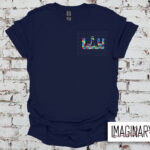 LIU - Logo - Puzzle - Navy T-Shirt