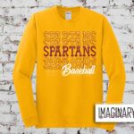 Spartans Stacked Baseball Long Sleeve