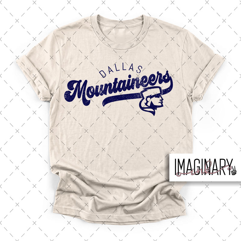 mountaineers retro Dallas Mountaineers - Retro T-Shirt - Sand - Image 1