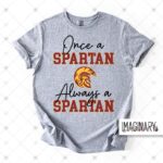WVW Chester Street - Once A Spartan Logo - Sport Grey T-Shirt