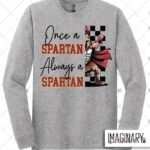WVW Chester Street - Once A Spartan Mascot - Sport Grey Long Sleeve