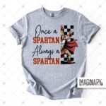 WVW Chester Street - Once A Spartan Mascot - Sport Grey T-Shirt