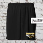 Spartans Golf - Black Performance Shorts - Spartans Logo Design