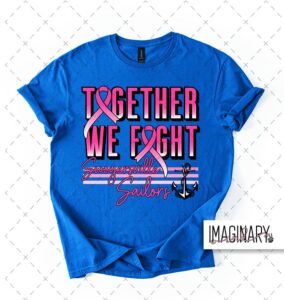Swoyersville Sailors - Pink Out - Royal Blue T-Shirt