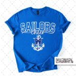 Swoyersville Sailors Cheerleading - CHEER - Royal Blue T-Shirt