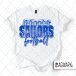 Swoyersville Sailors Football - Football Laces - White T-Shirt