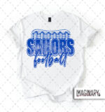Swoyersville Sailors Football - Football Laces - White T-Shirt