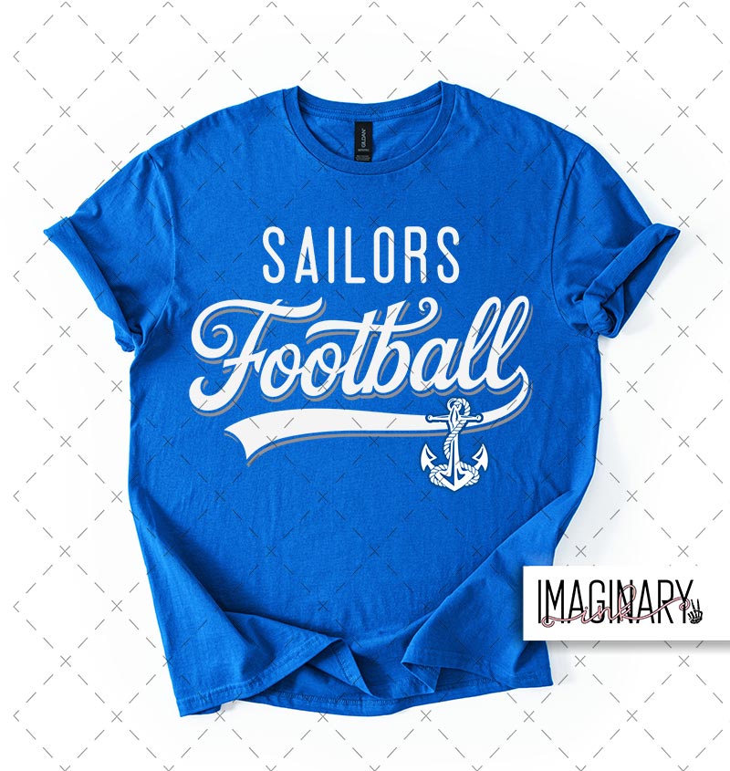 SAILORS FOOTBALL 2 Swoyersville Sailors Football - FOOTBALL - Royal Blue T-Shirt - Image 1