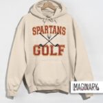 Spartans Golf - Varsity Logo- Sand Hoodie