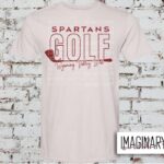 Spartans Golf - Word Art - Ice Grey T-Shirt